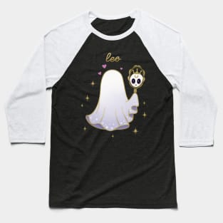 Leo Crown Ghost Baseball T-Shirt